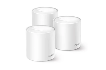 TP-Link Mesh WiFi AX1500 Deco X10 (3 pack; 300Mbps 2,4GHz + 1201Mbps 5GHz; WPA3; Wifi6; OFDMA; MU-MIMO)