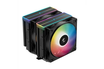 DeepCool CPU Cooler - AG620 BK ARGB V2 (29,4 dB; max, 115,32 m3/h; 4pin csatlakozó, 6 db heatpipe, 12cm, PWM, LED)