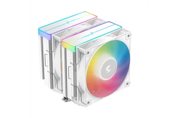 DeepCool CPU Cooler - AG620 WH ARGB V2 (29,4 dB; max, 115,32 m3/h; 4pin csatlakozó, 6 db heatpipe, 12cm, PWM, fehér)