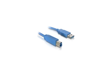 Delock Kábel - 82582 (USB3.0, A-B kábel, apa/apa, kék, 5m)