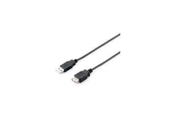 Equip Kábel - 128850 (USB2.0, A-A hosszabbítókábel, apa/anya, duplán árnyékolt, 1,8m)