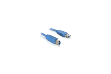 Delock Kábel - 82581 (USB3.0, A-B kábel, apa/apa, kék, 3m)