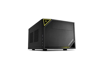 Sharkoon Számítógépház - Shark Zone C10 (fekete; fekete belső; mITX; 2xUSB3.0; 2xUSB2.0; I/O; 120mm ventilátor)