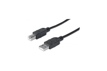 Manhattan Kábel - USB nyomtató kábel (USB2.0, USB-A - USB-B, 180cm, Fekete)