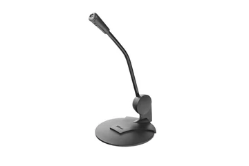 Trust Mikrofon - Primo Desk (2x3.5mm jack csatlakozó; 180cm kábel; + TRRS adapter; sötétszürke)