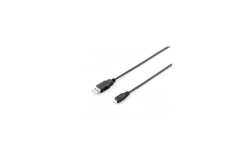 Equip Kábel - 128594 (USB2.0, A-microB kábel, apa/apa, 1m)