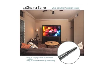 EliteScreens 60" (4:3) hordozható manuális pull up vászon F60NWV (122 x 91 cm, Fekete váz)