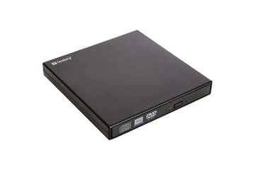Sandberg ODD Külső - USB Mini DVD író (USB; USB tápellátás; Fekete)