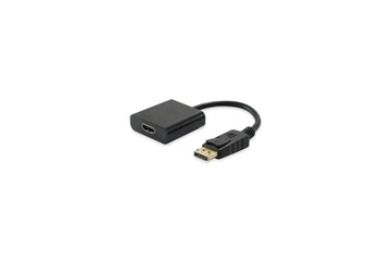 Equip Átalakító - 133438 (Displayport1.2 - HDMI1.4, apa/anya, fekete)