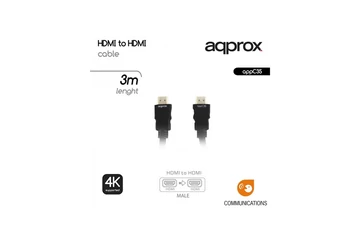 APPROX Kábel - HDMI 1.4 kábel apa/apa 3m
