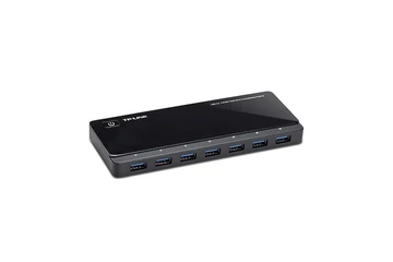 TP-Link USB Hub - UH720 (7 port + 2port töltésre; USB3.0; tápegység)