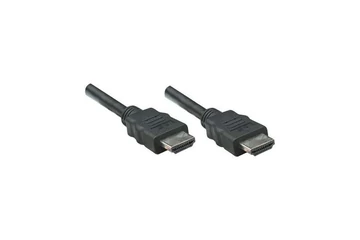 Manhattan Kábel - HDMI to HDMI (Ethernet HEC, ARC, 3D, 4K,  Shielded,  5m, Fekete)