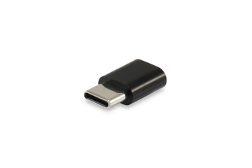 Equip Átalakító - 133472 (USB-C -> MicroUSB átalakító, apa/anya, fekete)