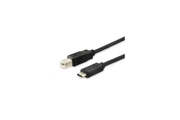 Equip Átalakító Kábel - 12888207 (USB-C -> USB-B 2.0 kábel, apa/apa, 1m)