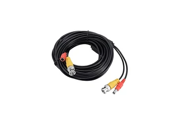 WaliSec WS-HDVP75FT-CU BNC+DC táp kábel 20m, HD kamerákhoz, fekete