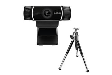 Logitech Webkamera - C922 Pro Stream (1920x1080 képpont, állvány, mikrofon, Full HD, fekete)