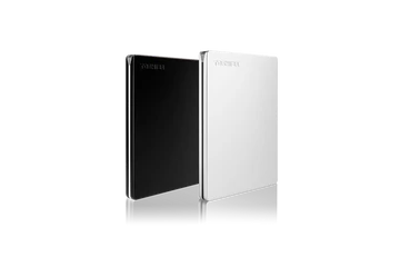 Toshiba Külső HDD 2.5" - 2TB Canvio Slim Fekete (USB 3.0; ~5Gbps; NTFS; szálcsiszolt alumínium)