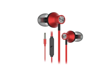 Snopy Fülhallgató - SN-J19 Red (mikrofon, 3.5mm TRRS jack, 1.2m kábel, piros)