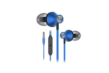 Snopy Fülhallgató - SN-J19 Blue (mikrofon, 3.5mm TRRS jack, 1.2m kábel, kék)