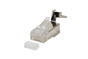 RJ45 csatlakozó Cat6, Cat6A, Cat7, Cat7A kábelre, árnyékolt, 50db/csomag