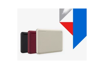 Toshiba Külső HDD 2.5" - 2TB Canvio Advance Piros (USB3.0; ~5Gbps; NTFS/HFS+; Mac kompatibilis)