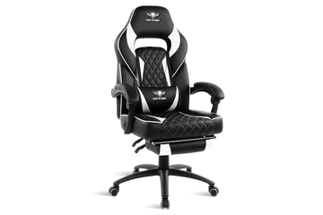 Spirit of Gamer szék - MUSTANG White (állítható dőlés/magasság; kihajtható lábtartó; max.120kg-ig, fehér)