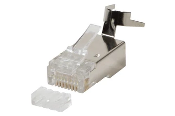 RJ45 csatlakozó Cat6, Cat6A, Cat7, Cat7A kábelre, árnyékolt, 10db/csomag