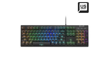 Sharkoon Billentyűzet Mechanikus - Skiller SGK30 Red (Red Switch , RGB LED, USB, full anti-ghost, fekete, angol)