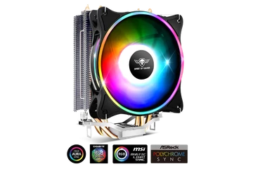 Spirit of Gamer CPU Cooler - CPU AIRCOOLER 120 MM ARGB (27dB; 2500 RPM; 1x12cm; aluminium/réz)