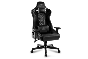 Spirit of Gamer szék - CRUSADER Black (állítható dőlés/magasság/kartámasz; max.120kg-ig, fekete)