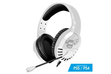 Spirit of Gamer Fejhallgató - PRO-H3 Playstation (PS4/PS5, mikrofon, 3.5mm jack, hangerőszabályzó, 1m kábel, fehér)