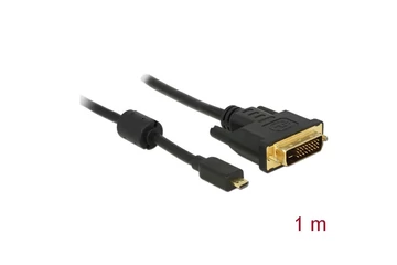 Delock Kábel - 83585 (micro HDMI -> DVI-D (24+1), apa-apa, 1m)