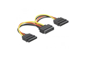 Delock Átalakító Kábel - 60105 (1 x SATA 15 tűs > 2 x SATA HDD táp (apa))