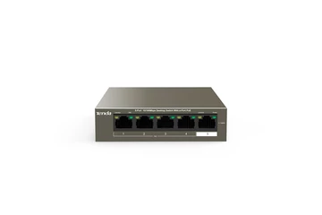 Tenda Switch PoE - TEF1105P-4-63W (5x100Mbps; 4 af/at PoE+ port; 58W)