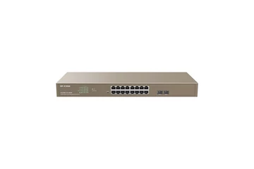 IP-COM Switch Vezérelhető PoE - G3318P-16-250W (16x1Gbps; 2x SFP; 16 af/at PoE+ port; 230W, Rackbe szerelhető)