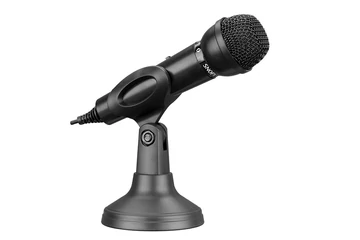 Snopy Mikrofon - SN-140M (3,5 Jack csatlakozó; 180cm kábel; állvány, fekete)