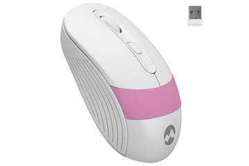 Everest Vezeték nélküli Egér - SM-18 Pink (1600 DPI, 4gomb, optikai, fehér-rózsaszín)