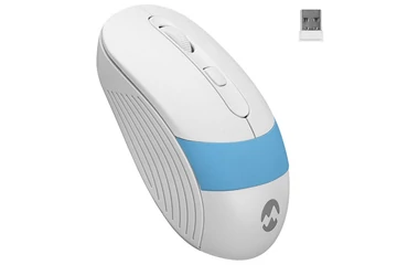 Everest Vezeték nélküli Egér - SM-18 Blue (1600 DPI, 4gomb, optikai, fehér-kék)