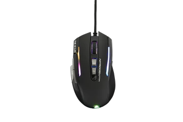 The G-Lab Gamer Egér - KULT NITRO ATOM (4800 DPI, 9 gomb, makro, 1,8m kábel, RGB LED, fekete)