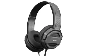 Snopy Fejhallgató - SN-101 BONNY Grey (stereo, mikrofon, 3.5mm jack, 1m kábel, fekete-szürke)