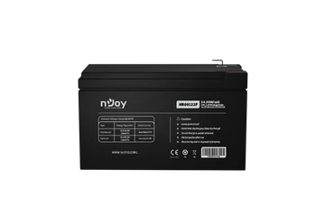 NJOY Szünetmentes akkumulátor - HR09122F (12V/9Ah, High Rate Discharge,  Long-life, T2/F2, zárt, gondozás mentes, AGM)