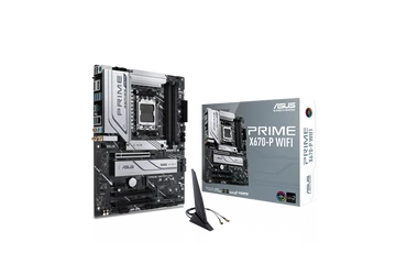 Asus Alaplap - AMD PRIME X670-P WIFI AM5 (X670, ATX, 4xDDR5 6400+MHz, LAN, 6xSATA3, 3x M.2, RAID, HDMI+DP)