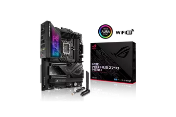 Asus Alaplap - Intel ROG MAXIMUS Z790 HERO LGA1700 (Z790, ATX, 4xDDR5 7800+MHz, 6xSATA3, 5xM.2, HDMI+2x Thunderbolt)
