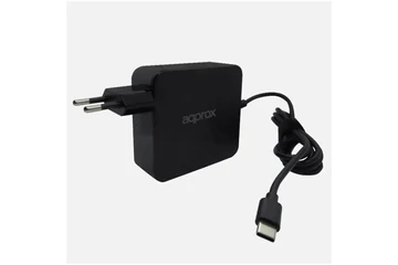 APPROX Notebook adapter 90W - Univerzális USB Type-C töltő, 5V/3A, 9V/3A, 12V/3A, 15V/3A, 20V/4.5A, Fekete