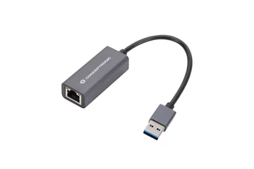 Conceptronic átalakító - ABBY08G (USB-A 3.0 to RJ-45, Nintendo Switch támogatás, aluminium, szürke)