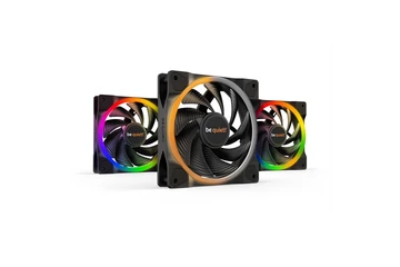 Be Quiet! Cooler 12cm - LIGHT WINGS 120mm PWM high-speed Triple-Pack (RGB, 2500rpm, 31dB, fekete)