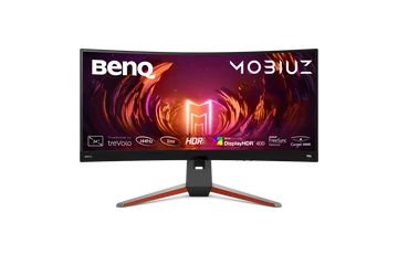 BenQ Monitor 34" - EX3410R (Ívelt, VA, 21:9, 3440x1440, 1ms, 300cd/m2, 2xHDMI, 3xUSB-A, DP, HDR10, 144Hz)