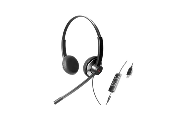 Addasound Call Center Fejhallgató UC - EPIC 502 (USB csatlakozó, Noice Cancelling mikrofon, fekete-szürke)