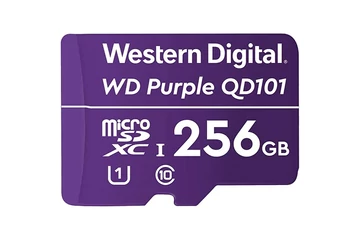 Western Digital MicroSD kártya - 256GB (microSDHC™, SDA 6.0, 24/7 működtetés, Purple)