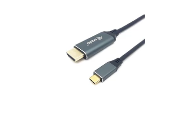 Equip Kábel - 133416 (USB-C to HDMI, apa/apa, 4K/60Hz, aluminium burkolat, 2m)
